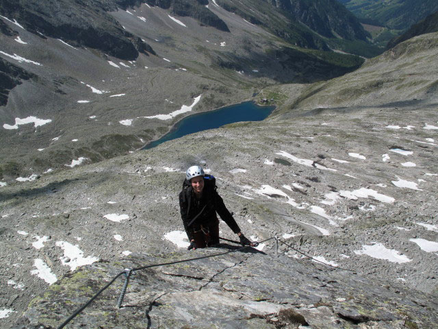 Säuleck-Klettersteig: Manuela am Südgrat (9. Juli)