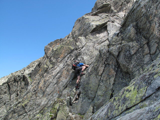 Säuleck-Klettersteig: Norbert am Südgrat (9. Juli)