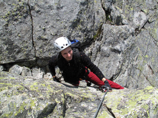 Säuleck-Klettersteig: Manuela am Südgrat (9. Juli)