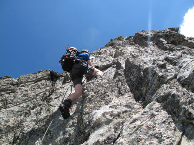 Säuleck-Klettersteig: Norbert am Südgrat (9. Juli)