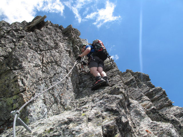 Säuleck-Klettersteig: Norbert am Südgrat (9. Juli)
