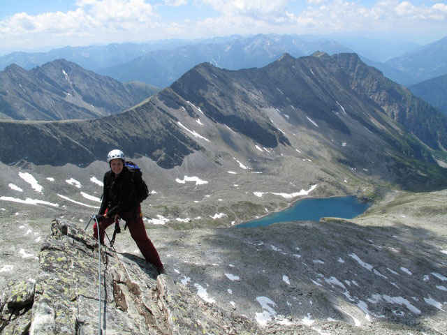 Säuleck-Klettersteig: Manuela am Südgrat (9. Juli)