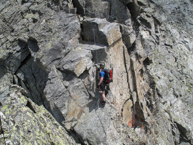 Säuleck-Klettersteig: Norbert am Südgrat (9. Juli)