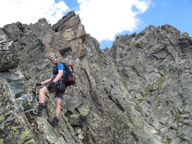 Säuleck-Klettersteig: Norbert am Südgrat (9. Juli)