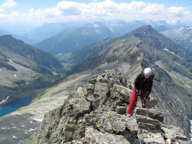 Säuleck-Klettersteig: Manuela am Westgrat (9. Juli)