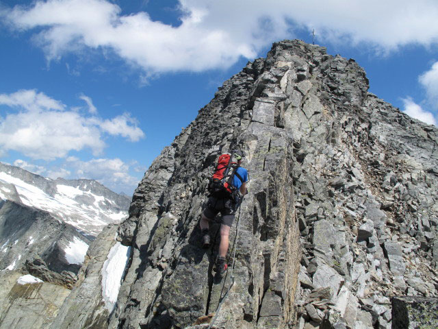 Säuleck-Klettersteig: Norbert am Westgrat (9. Juli)
