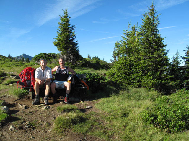 Ich und Erich auf Weg STW-A zwischen Hüttecksattel und Rossfeld