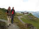 Sonja und Norbert zwischen Bergstation der Schlossalmbahn und Talstation der Sesselbahn Hohe Scharte (13. Aug.)