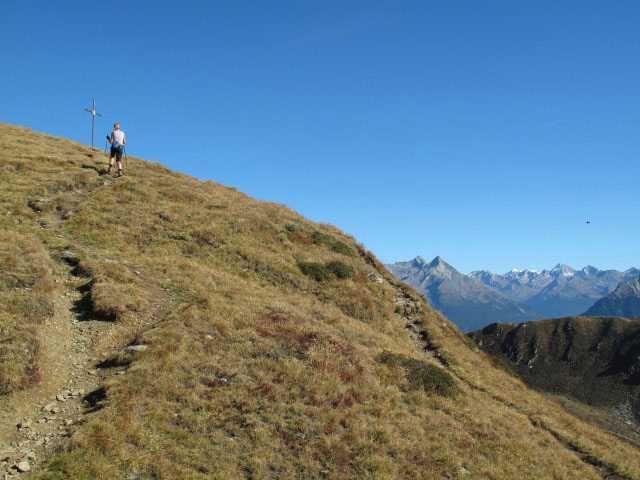 Pfunderer Höhenweg zwischen Plattner Bergwiesen und Sambock (1. Okt.)