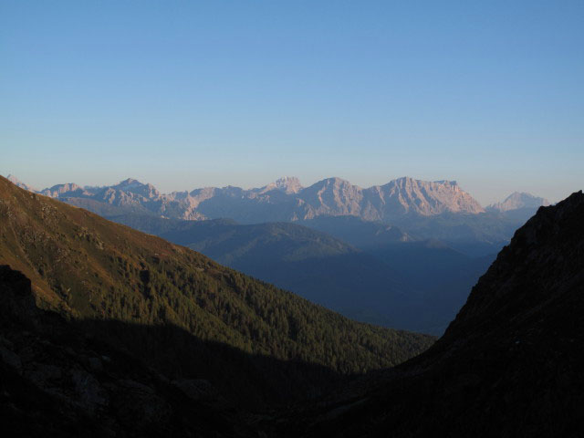 Dolomiten vom Pfunderer Höhenweg aus (1. Okt.)