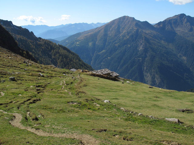 Pfunderer Höhenweg auf der Gampisalm (2. Okt.)