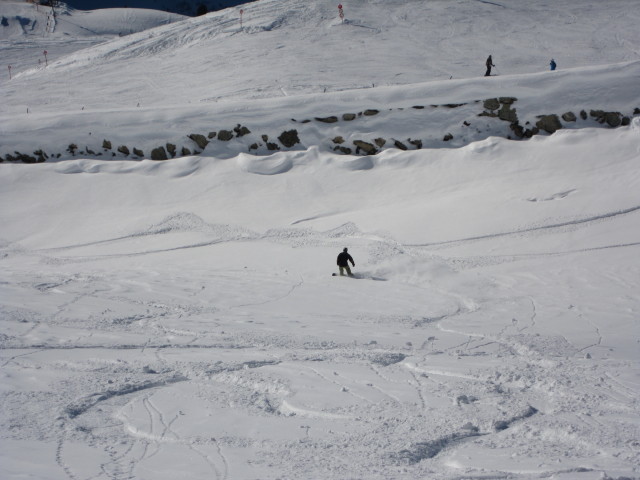 Markus neben der Riffla-Skiroute (14. Jän.)