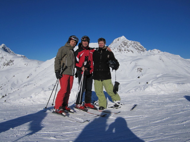 Manuel, ich und Markus am Balmengrat (15. Jän.)