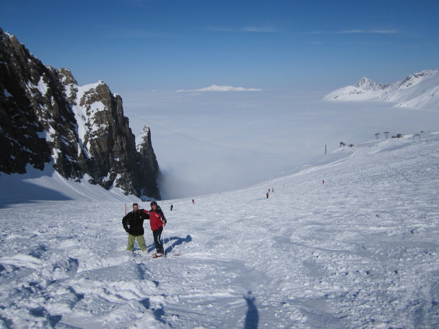 Markus und ich auf der Höllschartepiste