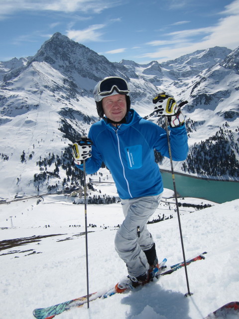 Bernd neben der Piste 16 (17. März)