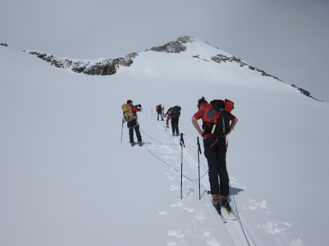 Christoph, Siegbert, Klaus, Gudrun und Michaela am Südlichen Malhamkees (6. Apr.)