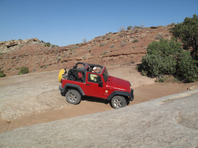 Papa am Klondike Bluffs Jeep Trail (12. Mai)