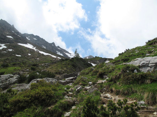 Weg 622 zwischen Muttekopfhütte und Schaflanne