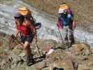 Gudrun und Christoph zwischen Gamsspitzl und Signalgipfel (17. Aug.)