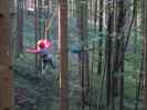 Daria im Parcours 'Wiesel' im Kletterwald Buchenberg