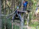 Diana im Parcours 'Schwarzspecht' im Kletterwald Buchenberg