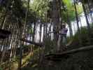 Ich im Parcours 'Eichhörnchen' im Kletterwald Buchenberg