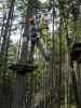 Ich im Parcours 'Eichhörnchen' im Kletterwald Buchenberg