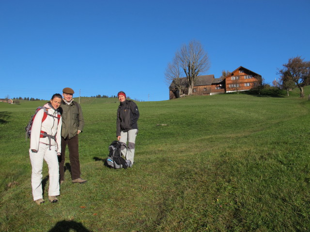 Romy, Alexander und Carmen zwischen Gontenbad und Oberguetenäsch