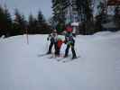 Katrin, Katja-Lin und Florian bei der Bergstation des 4er Sessellifts Söllnreith, 1.035 m