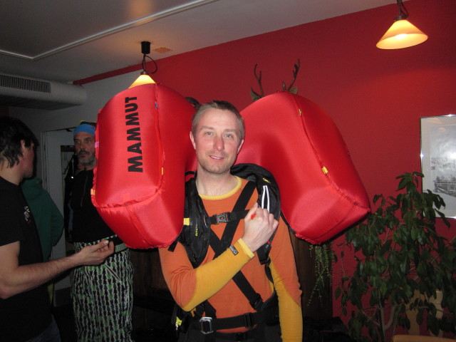 Ich im Restaurant Allmendhubel, 1.907 m (4. März)