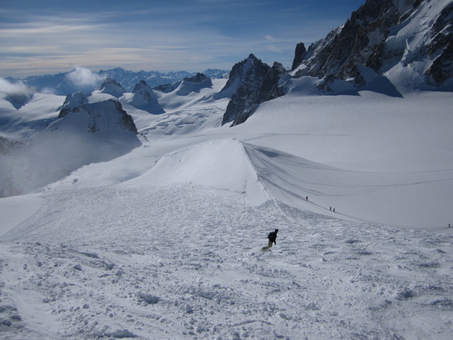 Markus im Vallée Blanche