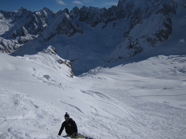 Markus im Vallée Blanche