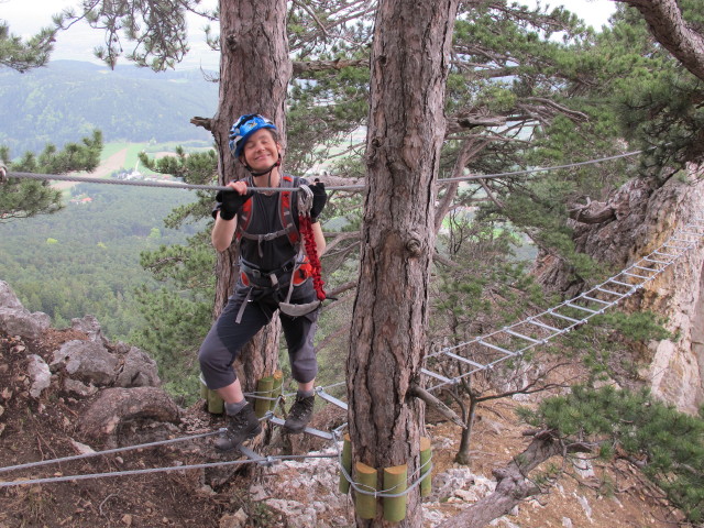 Irene auf der Seilbr&uuml;cke