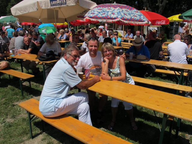 Papa, ich und Mama auf der Wiener Städtische Versicherung/Country & Western-Insel (23. Juni)