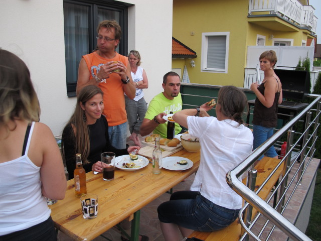 ?, Christina, Michael, ?, ?, Irene und ? in Bad Vöslau