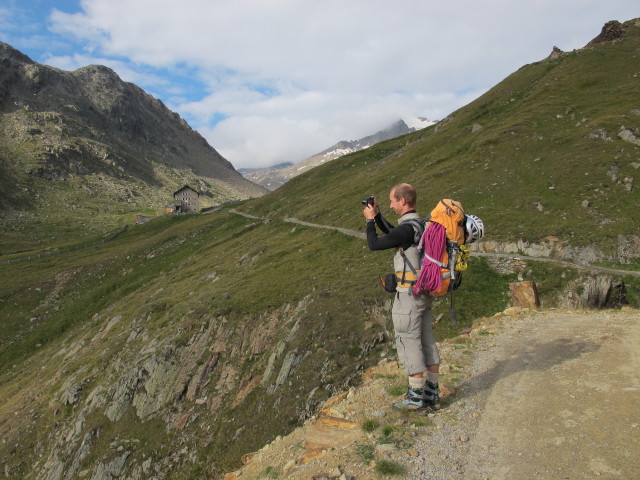 Christoph am Weg 923 zwischen Martin-Busch-Hütte und Weißbach (18. Aug.)