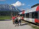 Jörg und Erich im Bahnhof Stein an der Enns, 667 m