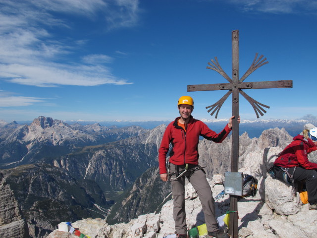 Ich auf der Großen Zinne, 2.999 m (21. Sept.)