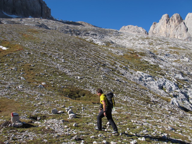 Axel zwischen Passo di Fedàia und Via Ferrata Eterna