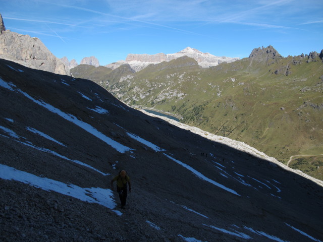Axel zwischen Passo di Fedàia und Via Ferrata Eterna