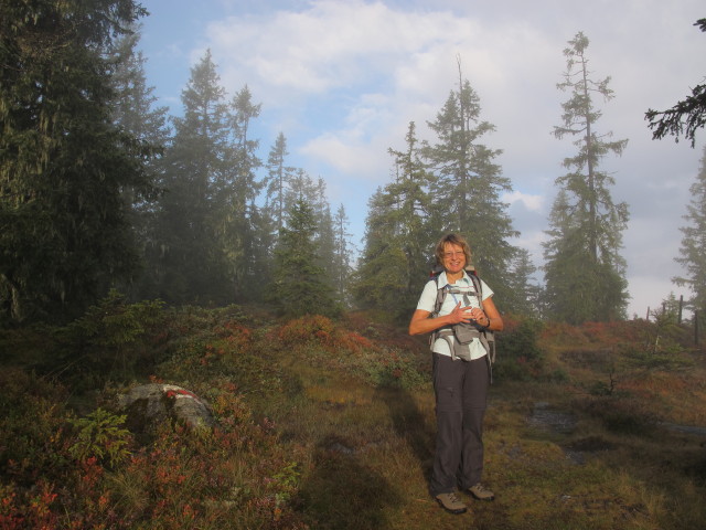 Mama zwischen Tiergartenalm und Sunnhütte (28. Sept.)