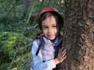 Daria im Parcours 'Wiesel' im Kletterwald Buchenberg