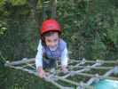 Daria im Parcours 'Wiesel' im Kletterwald Buchenberg