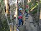 Diana im Parcours 'Baummarder' im Kletterwald Buchenberg