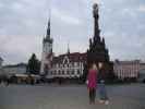 Andrea und ich bei der Pestsäule der heiligen Dreifaltigkeit