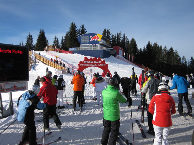 bei der Bergstation der Hahnenkammbahn, 1.662 m (17. Jän.)