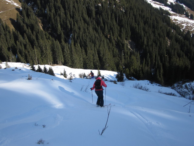 ? und Elisabeth zwischen Pengelstein und Skiroute 'Pengelstein Süd' (17. Jän.)