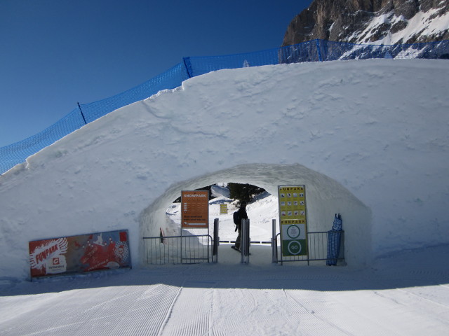 Markus im Snowpark beim Sessellift Comici I (20. März)