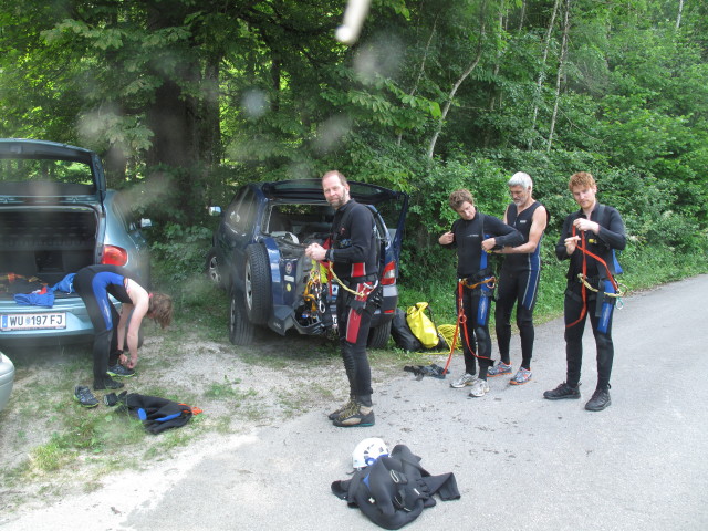 Hannelore, Helmut, Christian, Josef und Dominik in Weißenbach