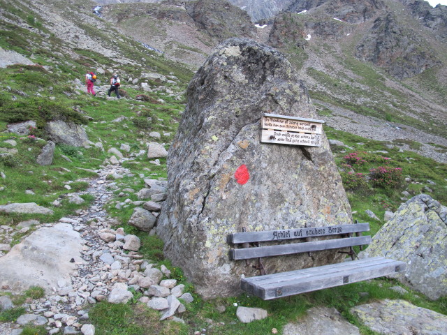 Miriam und Christoph zwischen Beliz und Hochschoberhütte (4. Juli)